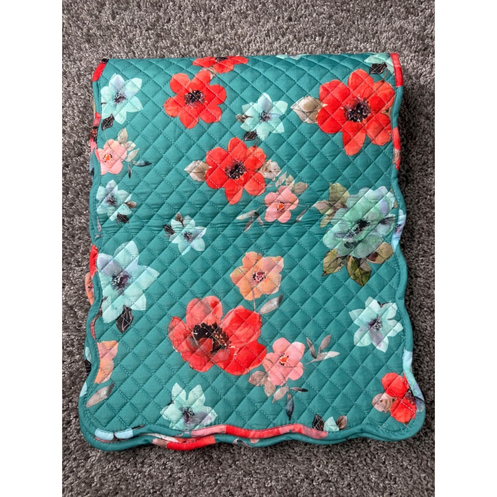Pioneer Woman Vintage Bloom Quilted Table Runner 14x72 Floral Reversible RETIRED